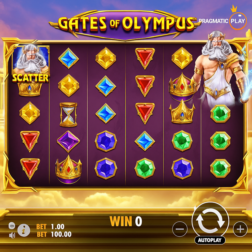 Art - Gates of Olympus Slot Game - Pragmatic Play