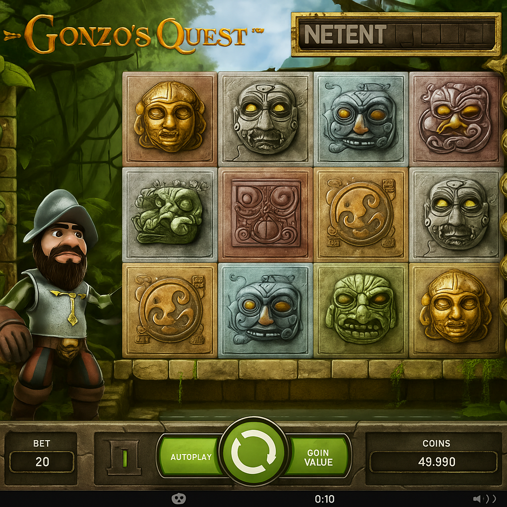Art - Gonzo's Quest Slot Game - NetEnt
