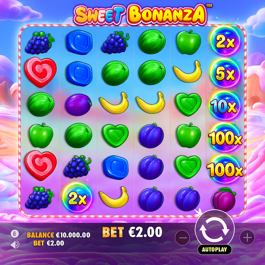 Art - Sweet Bonanza Slot Game - Pragmatic Play